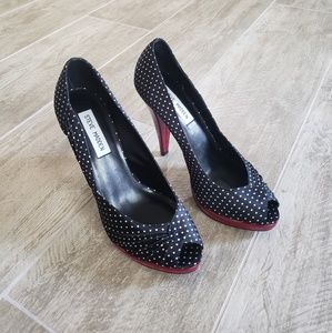 Steve Madden Polka Dot Peep Toe Heels